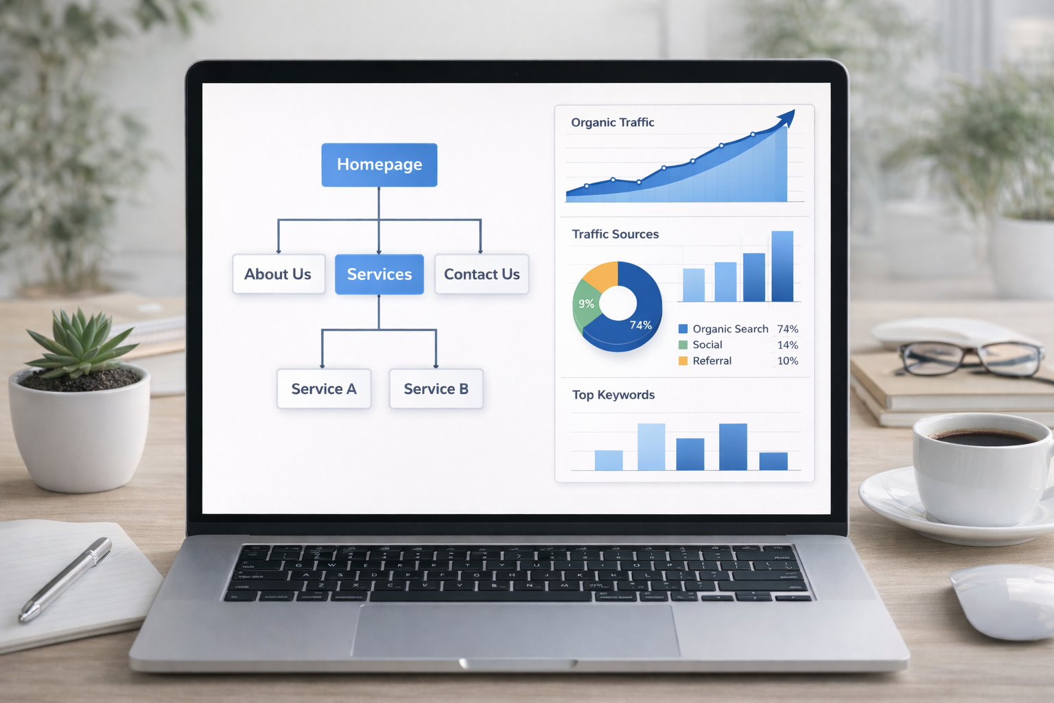 Photography website service page structure for local SEO and Google rankings